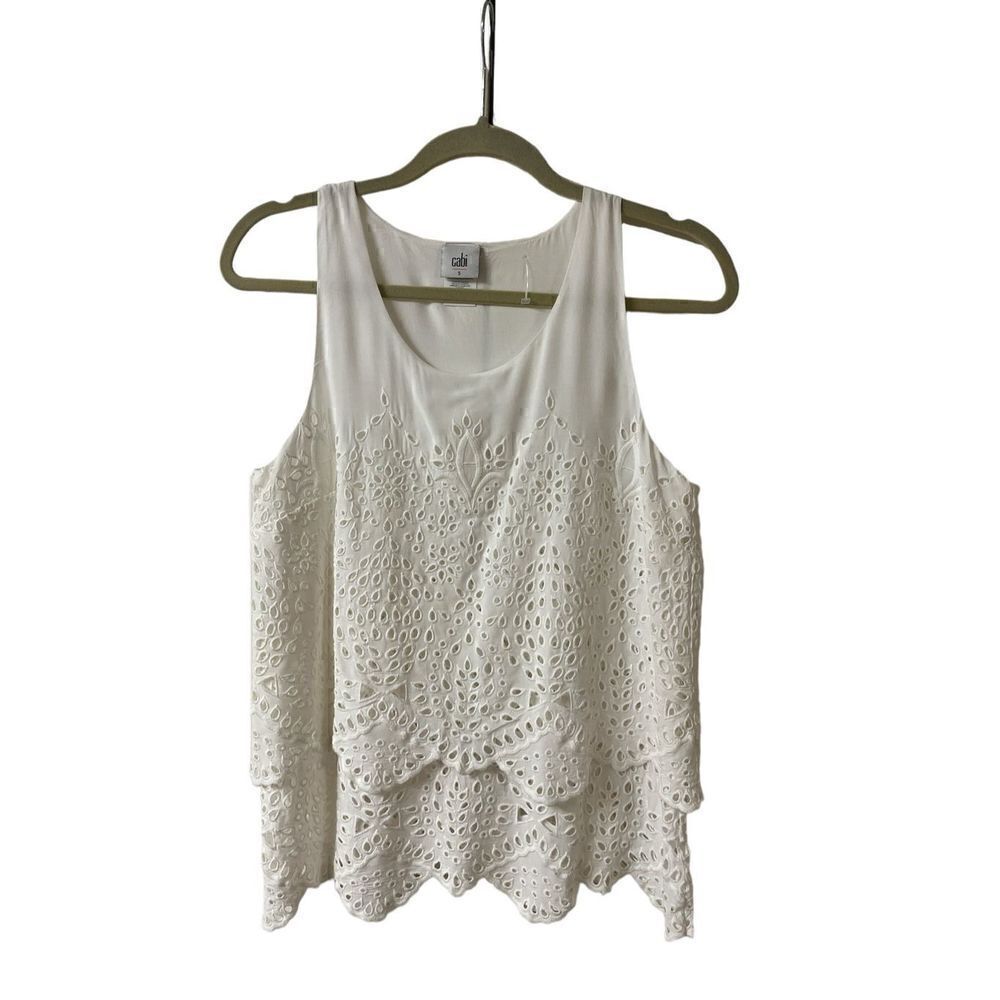 Cabi Frolic top eyelet tank style #5723 Small
